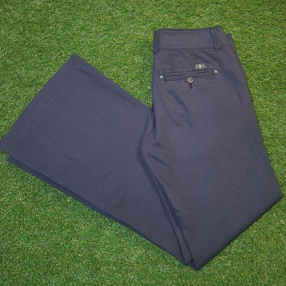 7 For All Mankind Flared Y2k "Ginger" navy casual trousers Size 29